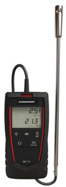 New LV-111S 0.55" (14mm) Diameter Vane Probe Thermo-Anemometer Displays Velocity and Temperature