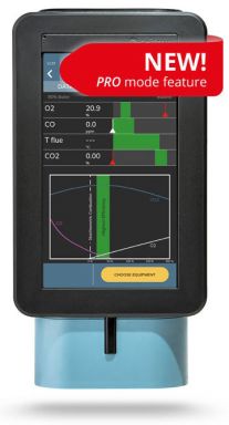 NOVO 1 Portable Flue Gas Combustion Analyzer Measure Oxygen, Carbon Monoxide, Carbon Dioxide