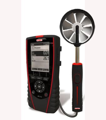 VT-210-L 4" (100 mm) Vane Probe Thermo-Anemometer Measure Air Velocity, Airflow and Temperature