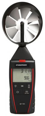 LV-130S 4" (100mm) Diameter Fixed Vane Thermo-Anemometer Displays Velocity and Temperature